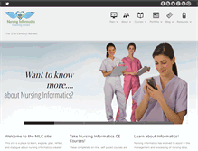 Tablet Screenshot of nursinginformatics.ca